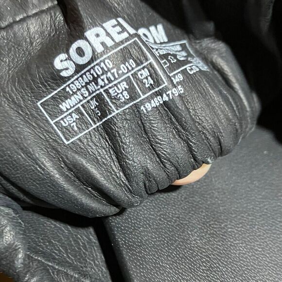 Sorel Women's 7 Roaming Two Strap Slide Sandals Black and White  MSRP $150 - Picture 4 of 9